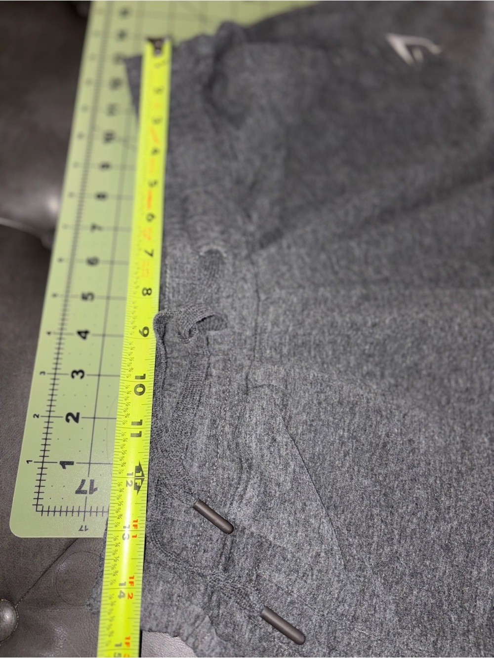 Gymshark Critical Sweat Shorts Gray Drawstring Workout Shorts Size Large - Picture 6 of 8